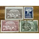 RUSIA 1921 Yv 153/6 SERIE COMPLETA DE ESTAMPILLAS 75 EUROS